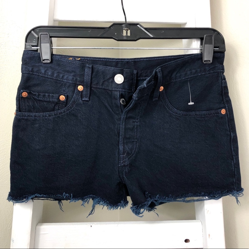 LEVIS 501 Cutoffs High Rise Denim Short Button-Fly